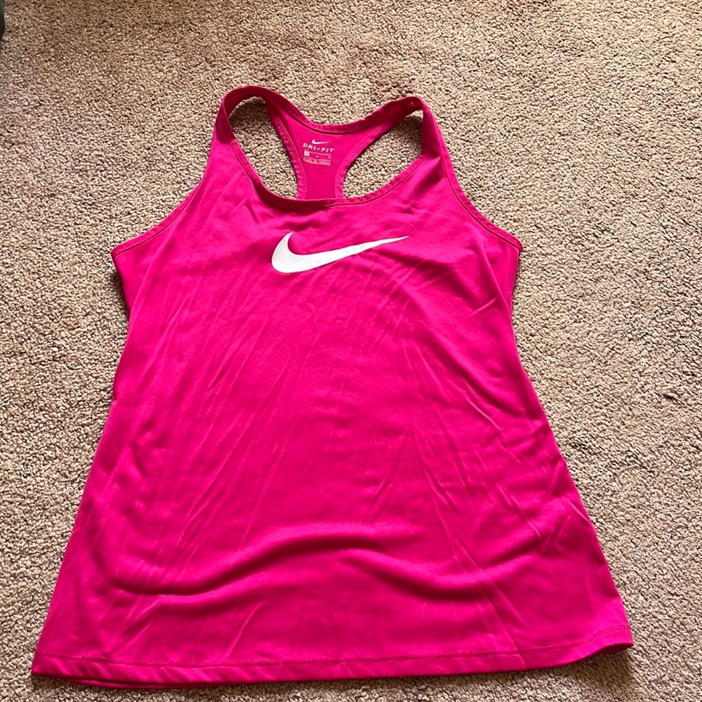 Nike Dri-Fit Racer Back Tank Magenta Pink